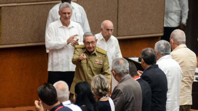 Raúl Castro en la Asamblea Nacional del Poder Popular.