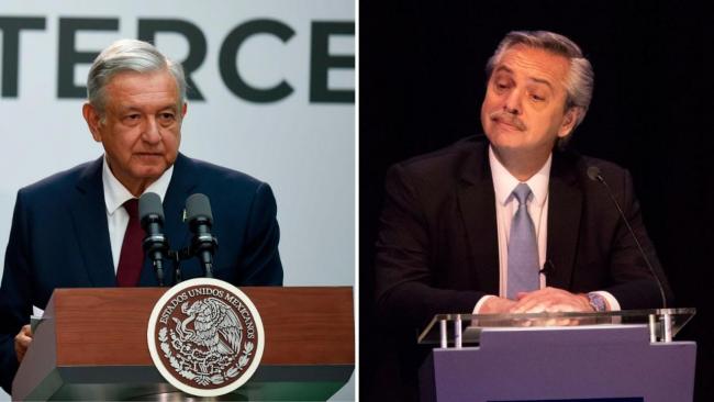 Andrés Manuel López Obrador y Alberto Fernández.
