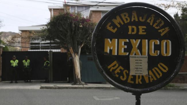 Sede de la Embajada de México en La Paz.