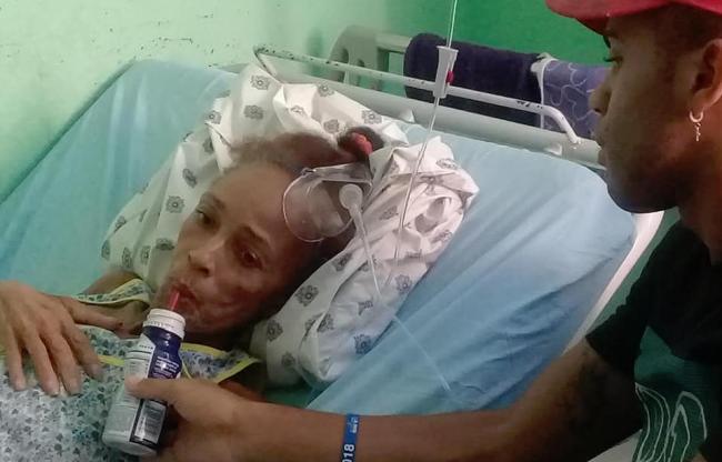 Xiomara Cruz Miranda, actualmente hospitalizada en La Habana.