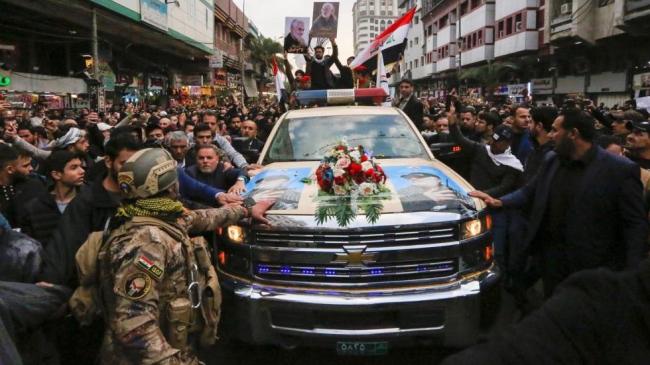 Funeral del general Soleimani en Bagdad.