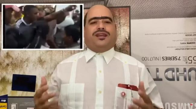 Captura de pantalla del video usado para 'justificar' la sanción contra Andy Vázquez.