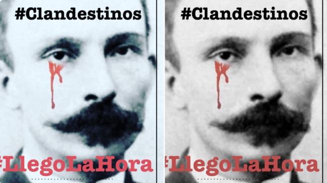 La imagen con que Clandestinos pretende 'empapelar' Cuba entera.