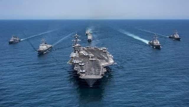 Despliegue militar de la Marina de EEUU. 