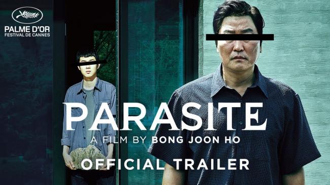 Cartel de 'Parasite', el primer filme extranjero que se alza con el óscar a mejor película.
