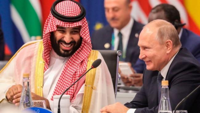 Líderes de Arabia Saudí y Rusia. 