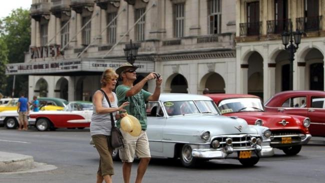 Turistas en La Habana.