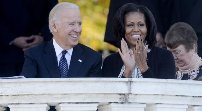 Joe Biden y Michelle Obama.