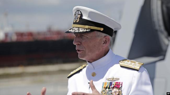 Almirante Craig Faller. jefe del Comando Sur de EEUU