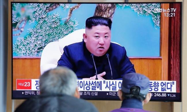 Kim Jong-un en la televisión surcoreana. 