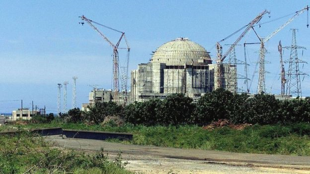 Edificio del reactor de Juraguá.