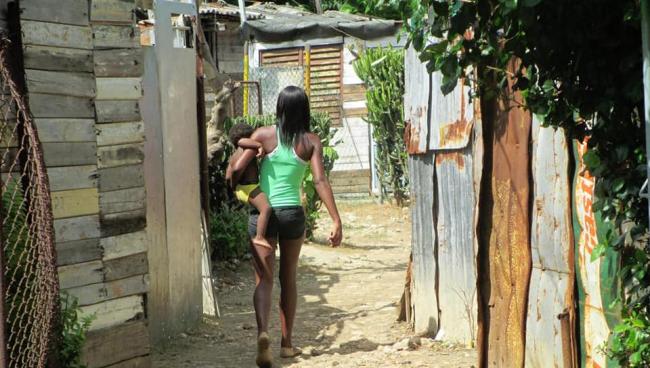 Barrio pobre en La Habana.