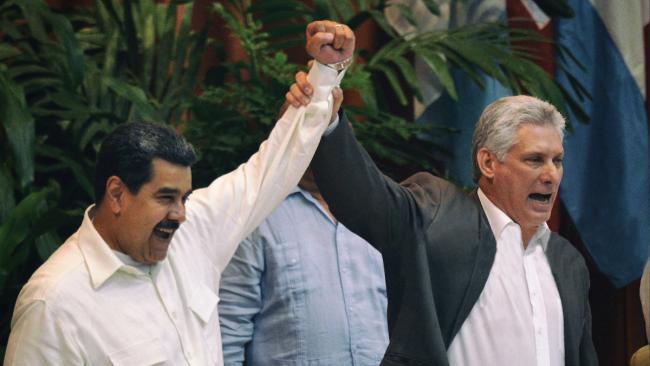 Maduro y Díaz-Canel en La Habana, en 2018.