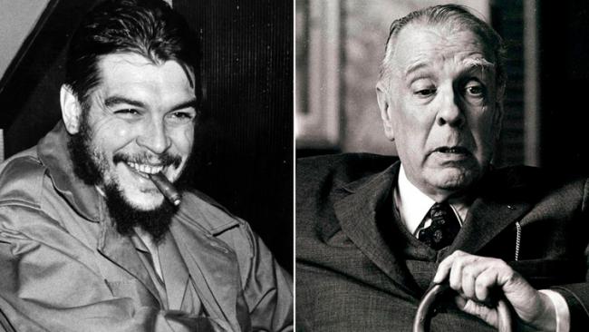 Ernesto Che Guevara y Jorge Luis Borges.