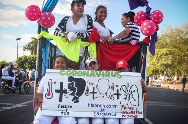 Marcha 'Amor en tiempos del Covid-19', Managua.