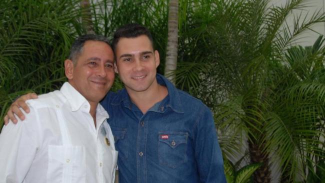 Elián González y su padre Juan Miguel.