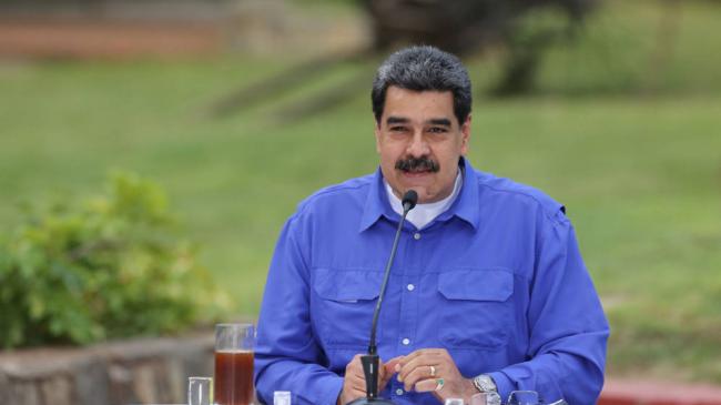 Nicolás Maduro durante una comparecencia pública