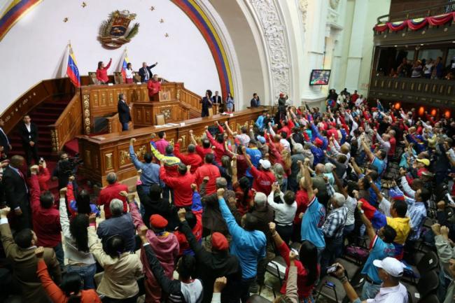 Sesión de la Asamblea Nacional Constituyente impuesta por Nicolás Maduro.