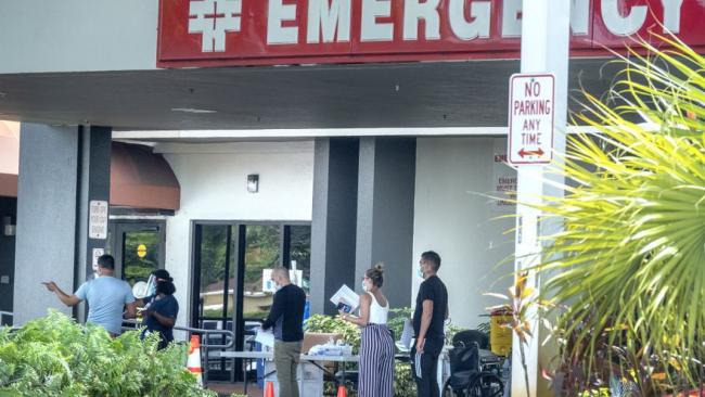 Emergencias de un hospital en Florida.