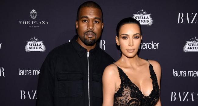 El rapero Kanye West y su esposa, la celebrity Kim Kardashian.