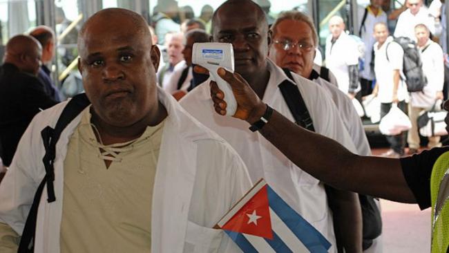 Brigada de médicos cubanos.