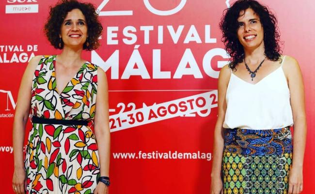 Las cineastas Heidi Hassan (izq.) y Patricia Pérez (der.) en el Festival de Málaga.