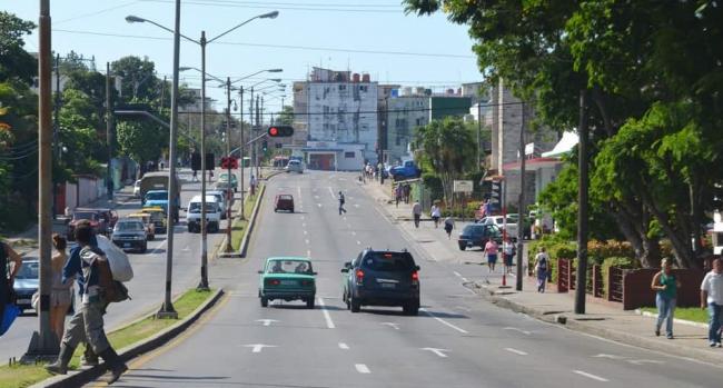 Avenida 26 en Nuevo Vedado, La Habana.