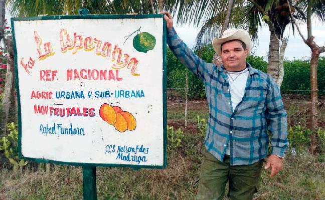 El agricultor cubano Lázaro Rafael Fundora Hernández.