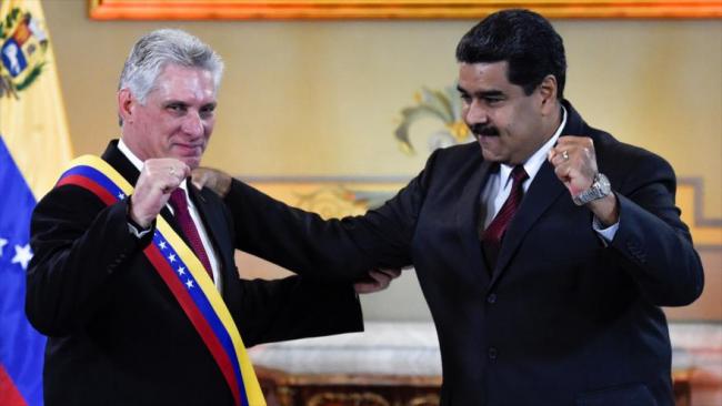 Miguel Díaz-Canel y Nicolás Maduro.