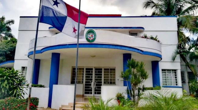 La Embajada de Panamá en Cuba.