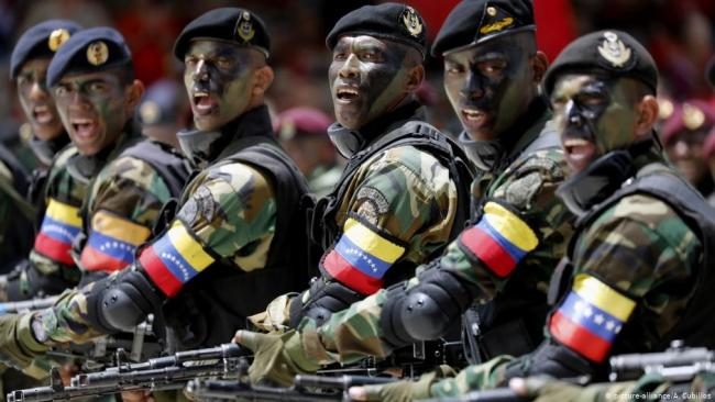 Tropas de las Fuerzas Armadas de Venezuela.