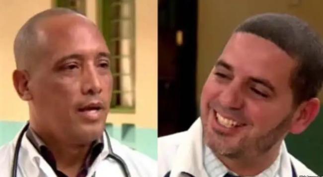 Los dos médicos cubanos secuestrados en Kenia en abril de 2019.