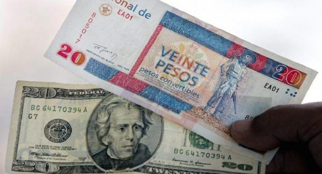 Monedas en funcionamiento en Cuba.