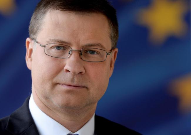 El político letón Valdis Dombrovskis, virtual nuevo comisario de Comercio de la UE,