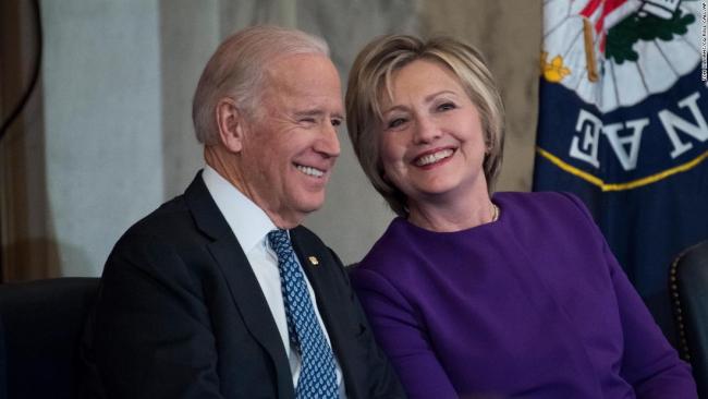Joe Biden y Hillary Clinton.