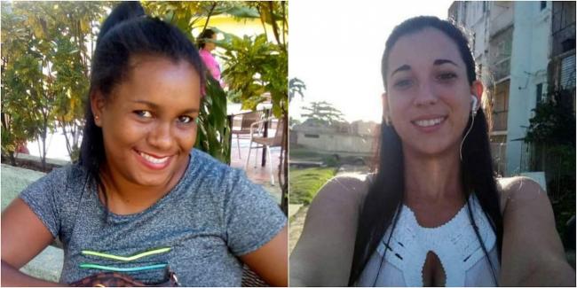 Daneyis Reyes (izq) y Dania Bagarotti, nuevas víctimas de la violencia machista en Cuba.