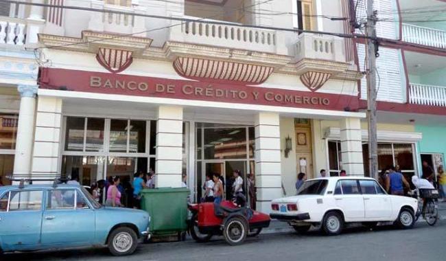 Sucursal del Banco de Crédito y Comercio de Cuba.
