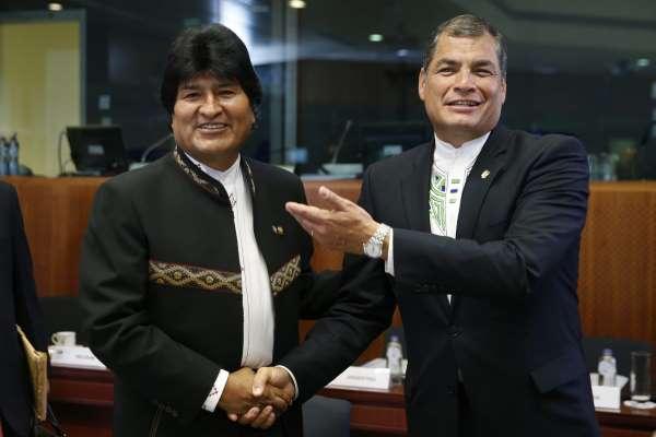 Evo Morales y Rafael Correa.