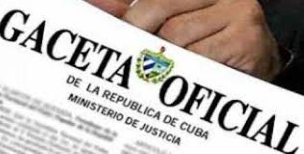 Gaceta Oficial de Cuba.