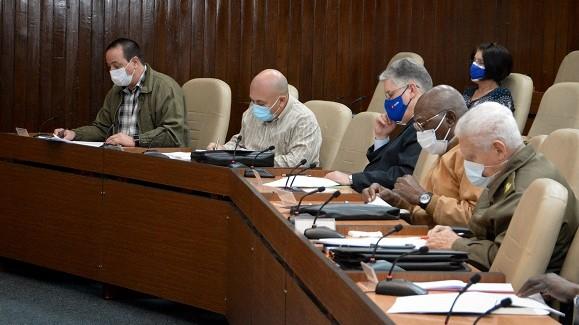 Reunión del Gobierno cubano sobre el Covid-19. La Habana, 20 de enero.
