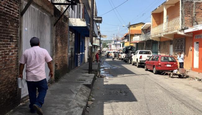 Una calle de Tapachula, México.
