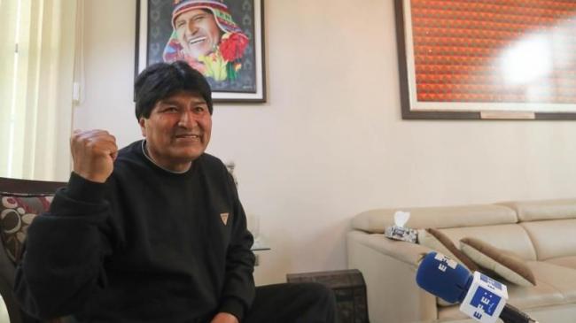 Evo Morales en una entrevista con EFE.