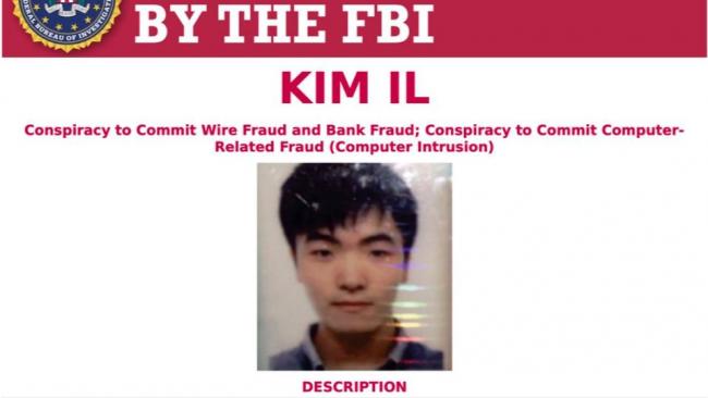 Kim Il, uno de los hackers norcoreanos buscados por el FBI.