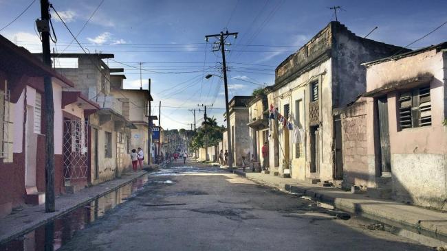 Una calle de la ciudad de Matanzas.