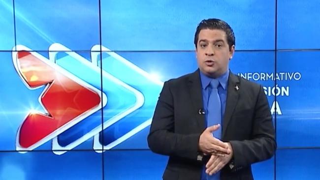 Humberto López en la televisión cubana.