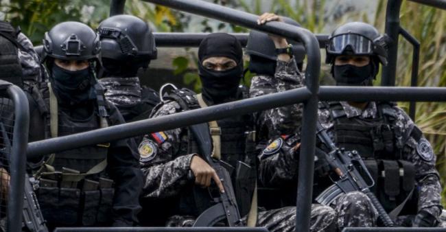 Integrantes de las Fuerzas de Acciones Especiales (FAES), Venezuela.