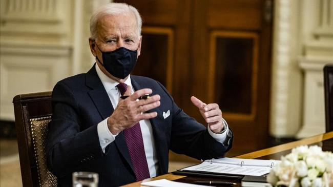 Joe Biden durante una comparecencia pública en Washington.