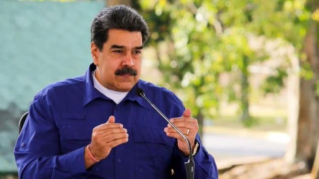 Nicolás Maduro el domingo 21 de marzo al anunciar las pruebas de dos vacunas cubanas en Venezuela..