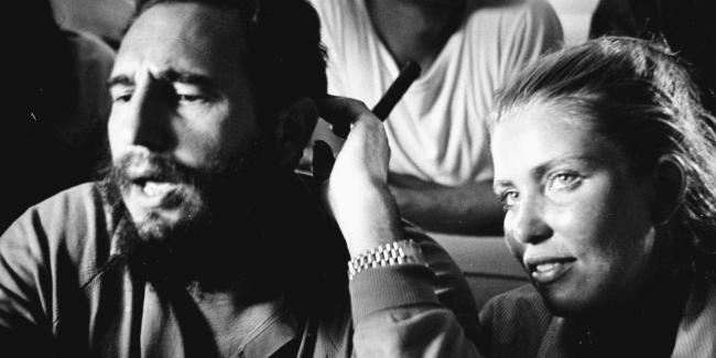 Fidel Castro y Eveline Pisier, La Habana, 1964.