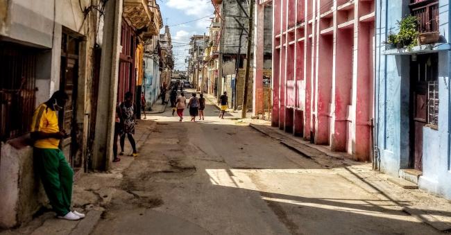 Los Sitios, La Habana, durante el confinamiento.